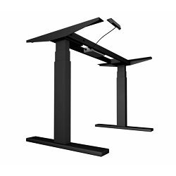 UVI DESK Električni Sit-Stand okvir stola crni (motor 3 razine)