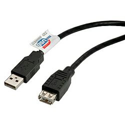Roline USB2.0 kabel TIP A-A M/F 1.8m (produžni)