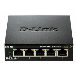 D-Link switch neupravljivi, DGS-105/E (metalno kućište)