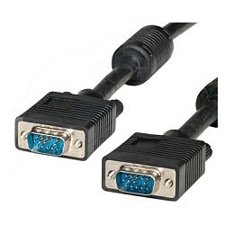 Roline HQ monitor kabel, HD15 M/M, 6.0m (feritna jezgra)