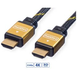 Roline GOLD HDMI kabel sa mrežom, HDMI M - HDMI M, 2.0m 