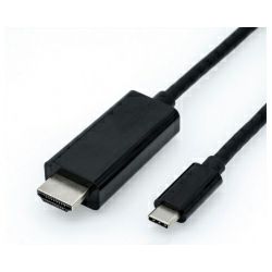 Roline mini DisplayPort kabel, mDP-DP M/M, v1.3/1.4, 1.0m