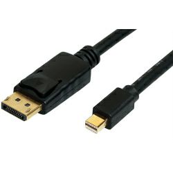 Roline mini DisplayPort kabel, mDP-DP M/M, v1.3/1.4, 2.0m