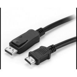 Roline VALUE DisplayPort kabel v1.1, DP - HDMI (HDTV), M/M, 10m, crni