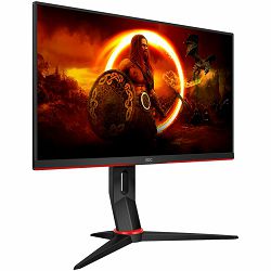 AOC Gaming 24G2ZU/BK - LED monitorgaming 23.8" 1920 x 1080 Full HD (1080p) @ 240 Hz IPS 350 cd/m² 1000:1 0.5 ms 2xHDMI DisplayPort speakers black red