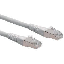 Roline S/FTP (PiMF) mrežni kabel oklopljeni Cat.6, 0.5m, sivi