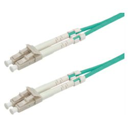 Roline optički mrežni kabel LC-LC, 50/125 OM3 duplex, 1.0m, tirkizni