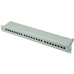 Roline Cat.6/ClassE 19" Patch Panel 24-porta STP, sivi