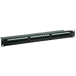 Roline VALUE Cat.6 19" Patch Panel 24-porta UTP, crni