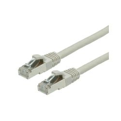 Roline VALUE S/FTP (PiMF) mrežni kabel oklopljeni Cat.6 (LSOH), 0.5m, sivi