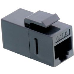 Roline VALUE RJ-45 Keystone Modular Coupler, Cat.6, UTP, crni