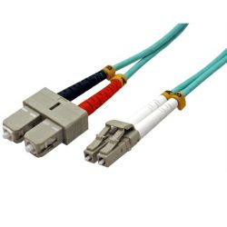 Roline VALUE optički kabel 50/125µm, LC/SC, OM3, MM, turquoise, 2.0m