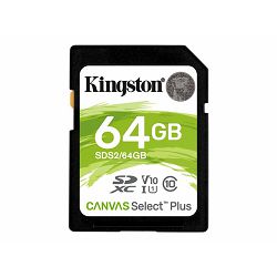 KINGSTON 64GB SDXC Canvas Select Plus