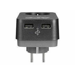 APC SurgeArrest 1 Outlet 2USB Black 230V