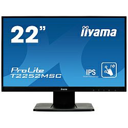 IIYAMA 22" ProLite T2252MSC-B1 (21.5") Full HD (1920×1080) IPS LED, PCAP 10P Touchscreen, 7ms, zvučnici, VGA/HDMI/DP, crni