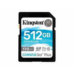 KINGSTON 512GB SDXC Canvas Go Plus 170R