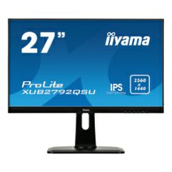 IIYAMA 27" ProLite XUB2792QSU-B1 16:9 WQHD (2560×1440) Pivot IPS LED, 5ms, 350 cd/m2, DVI/HDMI/DP, 2×USB3.0, HDCP, zvučnici, crni