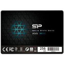 Silicon Power 2.5" A55 256GB SSD SATA3 TLC 3D NAND, R/W: 550/450MB/s