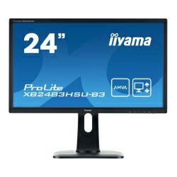 IIYAMA 24" ProLite XB2483HSU-B3 (23.8") 16:9 Full HD (1920×1080) AMVA LED, Pivot, 4ms, VGA/HDMI/DP/USB2.0×2, HDCPI, zvučnici, crni