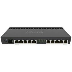 Mikrotik RouterBOARD 4011iGS+RM, Annapurna Alpine AL21400 Cortex A15 CPU (4-cores, 1.4GHz/core), 1GB RAM, 10xGbit, LAN, 1xSFP+ port, RouterOS L5, desktop case, rackmount ears, PSU