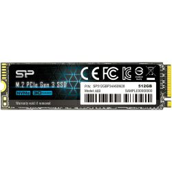 Silicon Power A60 512GB PCIe Gen3 x 4 & NVMe 1.3, SLC, R/W: 2200/1600MB/s