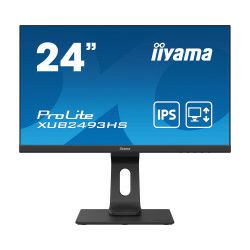 IIYAMA 24" ProLite XUB2493HS-B4 (23.8") 16:9 Full HD (1920×1080) IPS, Pivot, HAS, 4ms, VGA/HDMI/DP, zvučnici, crni