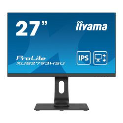 IIYAMA 27" ProLite XUB2793HSU-B4 16:9 Full HD (1920×1080) IPS, Pivot, 4ms, 300 cd/m2, VGA/HDMI/DP, 2×USB3.0, HDCP, zvučnici, crni