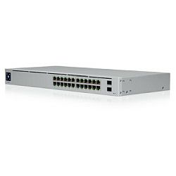 Ubiquiti UniFi Managed 24-port Gigabit Switch, 16-port PoE+, 2×SFP, Rackmount (USW-24-PoE Gen2)