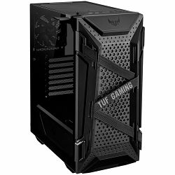 ASUS TUF Gaming GT301 ATX mid-tower compact case with tempered glass side panel, honeycomb front panel, 120mm AURA Addressable RGB fan, headphone hanger and 360mm radiator support