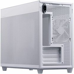 ASUS Prime AP201 MicroATX Case White - stylish 33-liter MicroATX case with tool-free side panels and a quasi-filter mesh, with support for 360 mm coolers, graphics cards up to 338 mm long, and standar