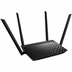 ASUS RT-AC1200 V2 Dual-Band WiFi 5 (802.11ac) Router, data rate up to 300 Mbps (2.4GHz) and 867 Mbps (5GHz), improved coverage with four external antennas, Advanced parental control, ASUS Router App