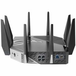 ASUS ROG Rapture GT-AXE11000 Tri-Band WiFi 6E (802.11ax) Gaming Router, new 6 GHz band, 2.5G WAN/LAN port, PS5 compatible, WAN aggregation, VPN Fusion, Triple-level Game Acceleration, free network sec