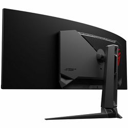 ASUS ROG Swift OLED PG49WCD Curved Gaming Monitor - 49" (5120x1440), Curved QD-OLED panel, 144 Hz, 0.03 ms, G-SYNC compatible, custom heatsink, uniform brightness, ROG Smart KVM, 90 W Type-C, ASUS Dis