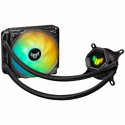 ASUS TUF Gaming LC 120 ARGB all-in-one liquid CPU cooler with Aura Sync and TUF 120 mm ARGB radiator fan