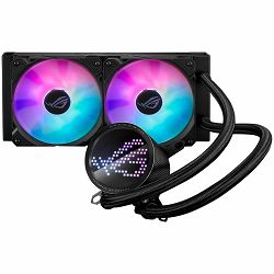 ASUS ROG Ryuo III 240 ARGB all-in-one liquid CPU cooler with Asetek 8th gen pump solution, Anime Matrix LED Display and 2x 120 mm ROG ARGB cooling fans