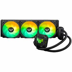 ASUS TUF Gaming LC II 360 ARGB all-in-one CPU liquid coolers with Aura Sync and three TUF Gaming 120mm ARGB radiator fans