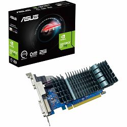 ASUS Video Card NVidia GeForce GT 710 2GB DDR3 BRK EVO VGA low-profile graphics card for silent HTPC builds (with I/O port brackets), PCIe 2.0, 1xD-SUB, 1xDVI-D, 1xHDMI 1.4b