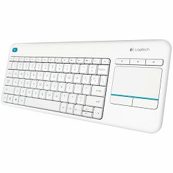LOGITECH Wireless Touch Keyboard K400 Plus - White - Croatian layout