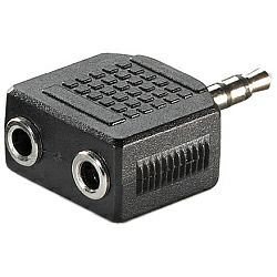 Roline VALUE adapter 1×3.5mm Jack(M) na 2×3.5mm Jack(F)