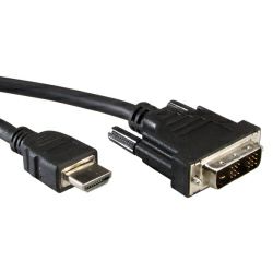 Roline VALUE DVI kabel, DVI-D (18+1) M na HDMI M, 2.0m