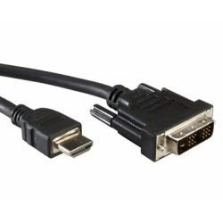 Roline VALUE DVI kabel, DVI-D (18+1) M na HDMI M, 5.0m