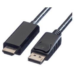 Roline VALUE DisplayPort kabel, DP(M) - UHDTV(M), 5.0m