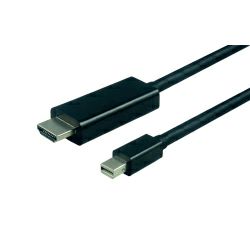 Roline VALUE mini DisplayPort kabel, mini DP M na UHDTV M, 2.0m