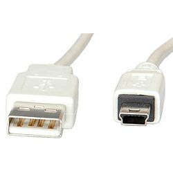 Roline VALUE USB2.0 kabel TIP A(M) na Mini 5-pin (M), 0.8m