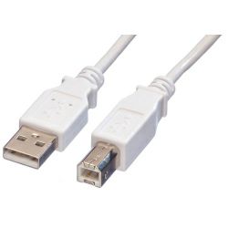 Roline VALUE USB2.0 kabel TIP A-B M/M, 0.8m, bijeli