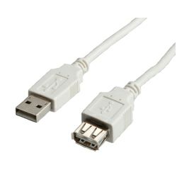 Roline VALUE USB2.0 kabel TIP A-A M/F, 3.0 m (produžni)