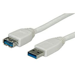 Roline VALUE USB3.0 kabel TIP A-A M/F, 1.8m (produžni)