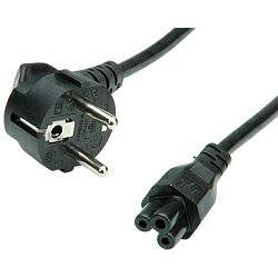 Roline VALUE naponski kabel, ravni Compaq IEC 320-C5, 3 polni, crni, 1.8m