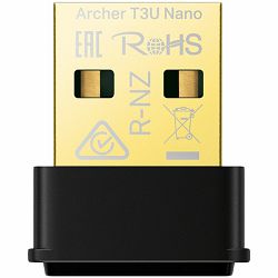 AC1300 Nano Dual Band Wi-Fi USB AdapterSPEED: 867 Mbps at 5 GHz + 400 Mbps at 2.4 GHzSPEC: USB 2.0FEATURE: MU-MIMO