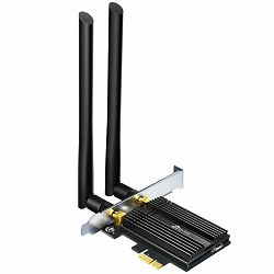 TP-Link AX3000 Wi-Fi 6 Bluetooth 5.0 PCI Express Adapter, 2402Mbps at 5 GHz + 574Mbps at 2.4 GHz, Include High Gain Antennas, WPA3, MU-MIMO, OFDMA, 1024 QAM, HT160